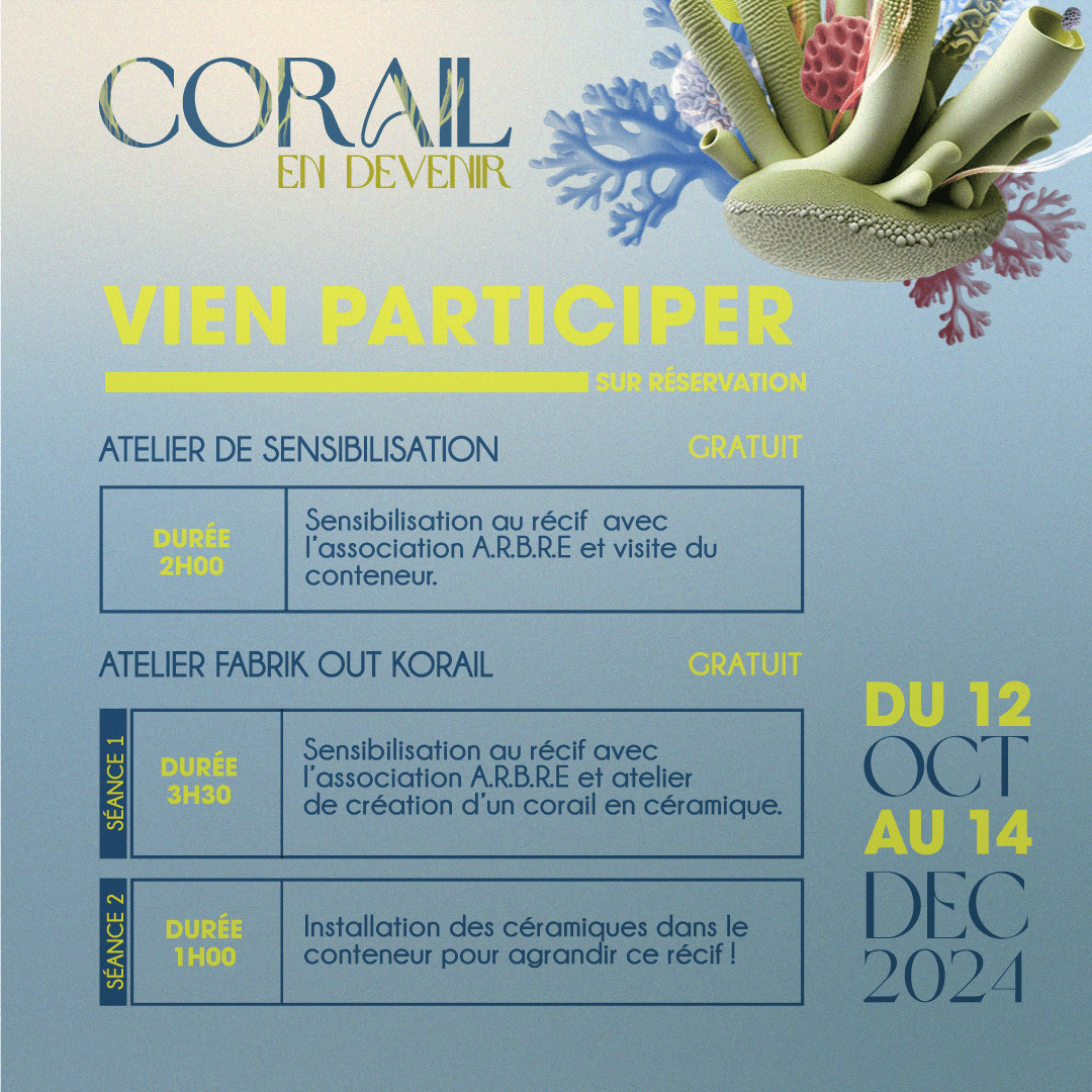 CORAIL EN DEVENIR du 12 octobre au 14 décembre 2024