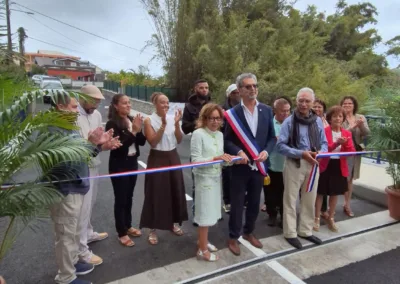 Inauguration du pont de la ravine de la Souris Chaude
