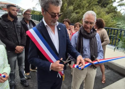 Inauguration du pont de la ravine de la Souris Chaude