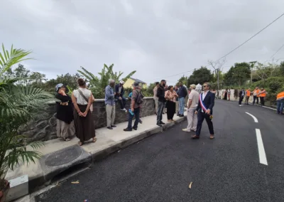 Inauguration du pont de la ravine de la Souris Chaude