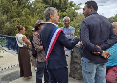 Inauguration du pont de la ravine de la Souris Chaude