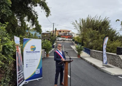 Inauguration du pont de la ravine de la Souris Chaude