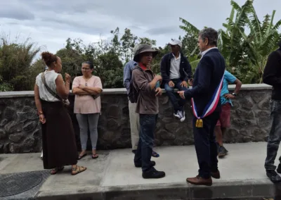 Inauguration du pont de la ravine de la Souris Chaude